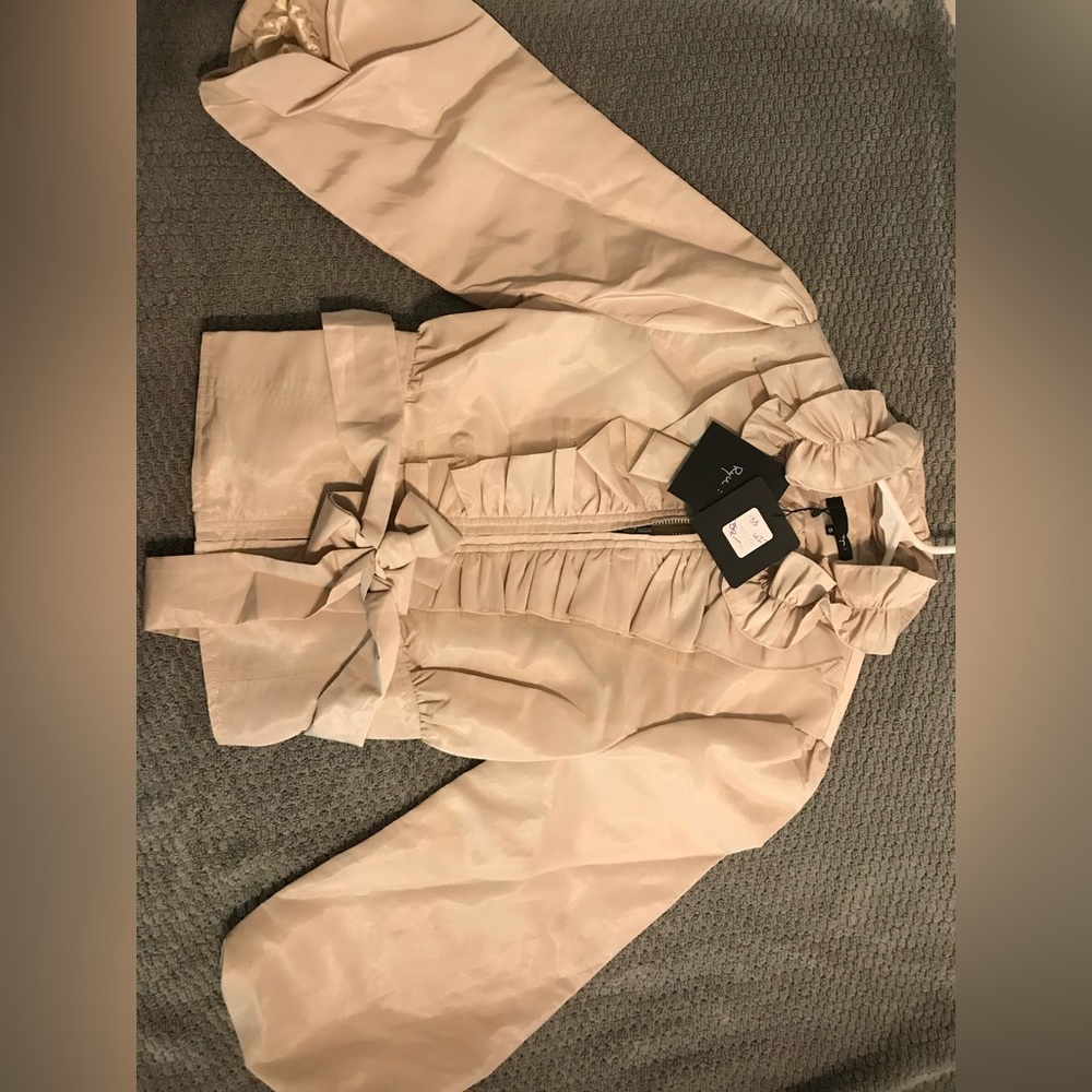 Ryu Ruffled blush jacket